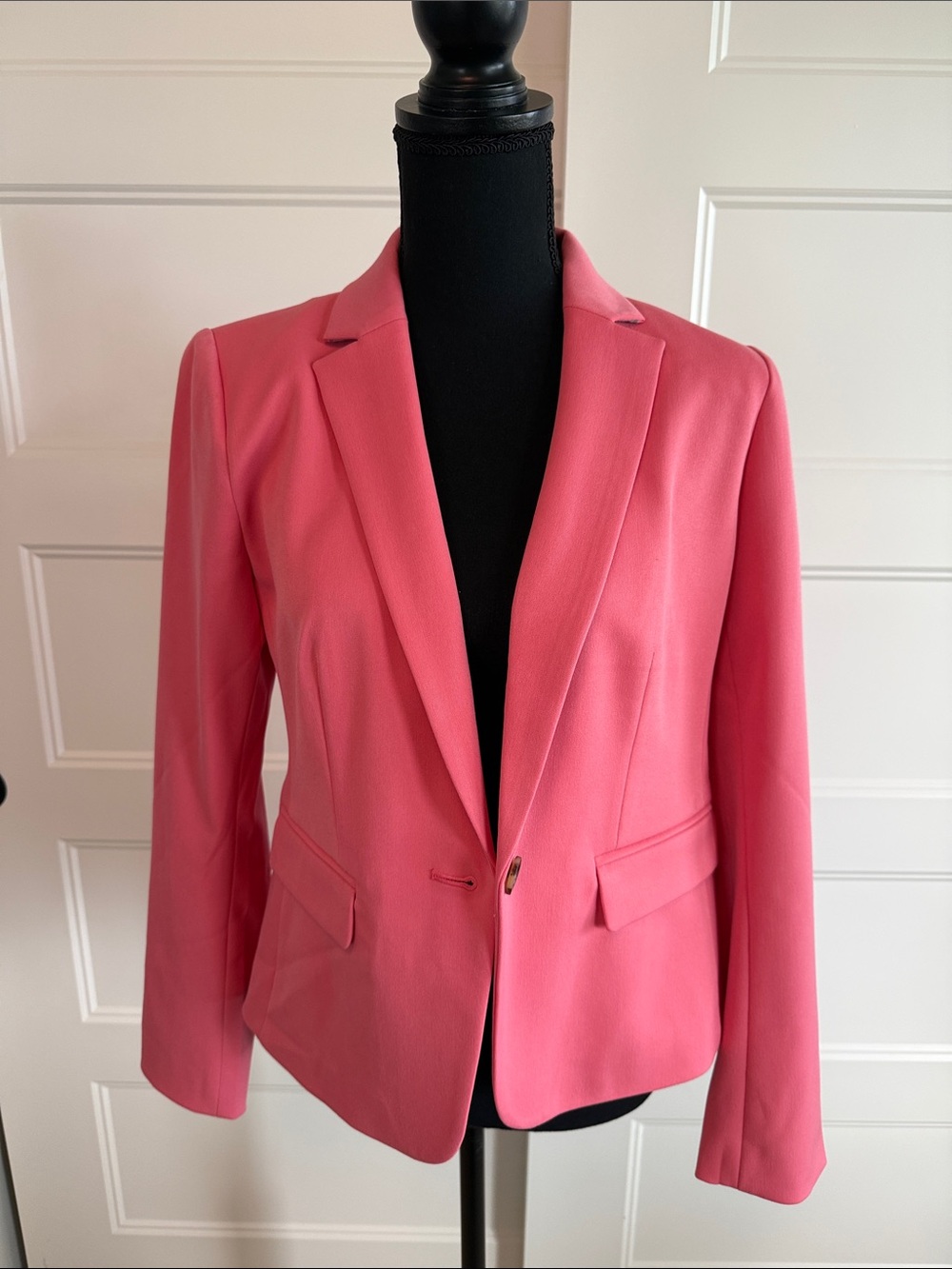 Ann Taylor Coral Pink Tailored Blazer